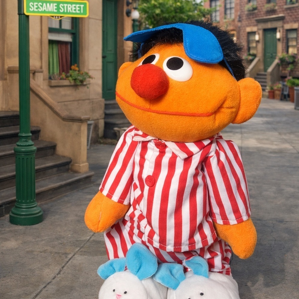 #2 Tyco, Sesame Street, Sing & Snore Ernie, vintage, 1996, No box